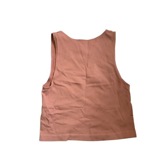 By Together Women’s Rust Brown Knit Tank Top M/L - Picture 3 of 5